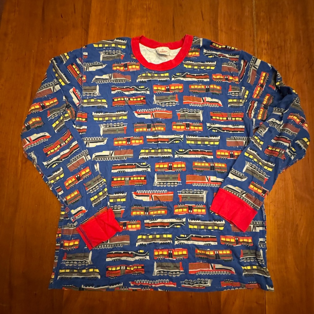 HA family train pajamas adult shirt XXL